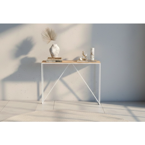 KONSOLA - REGAŁA Z DREWNA LITEGO DĄB OLCHA JESION SKD-387